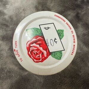 Antique Rose Brand jar